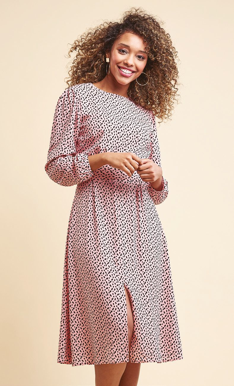 Midi Long Sleeve Dress Sewing Pattern | Sew HQ Midi Long Sleeve Dress Sewing Pattern | Sew HQ