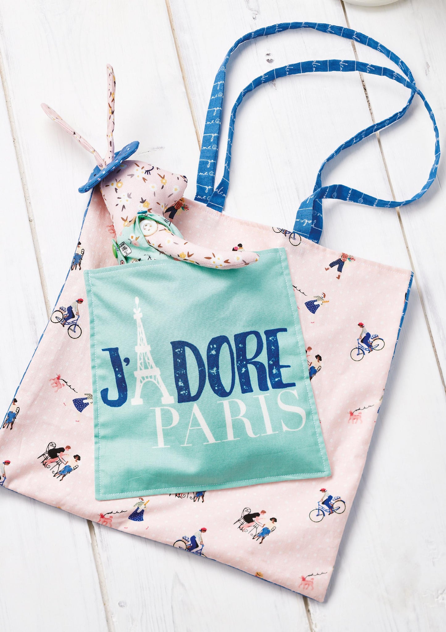 Rabbit Toy With Tote Bag Sewing Pattern