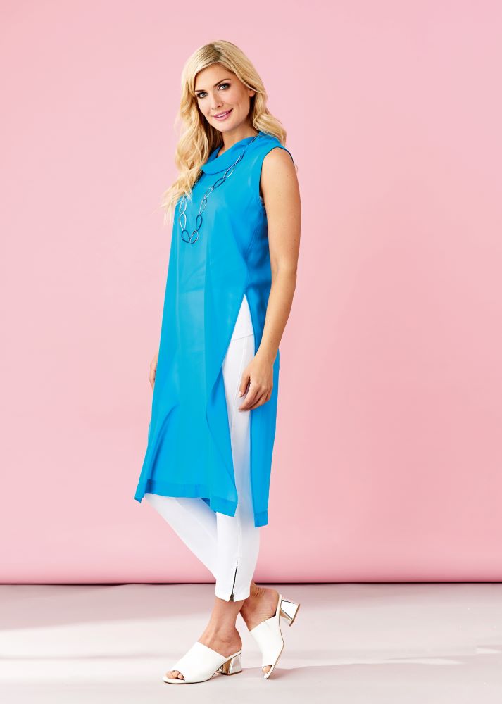 Sheer Cowl Neck Tunic Sewing Pattern