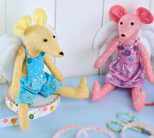 Easy Angel Mouse Toy Sewing Pattern