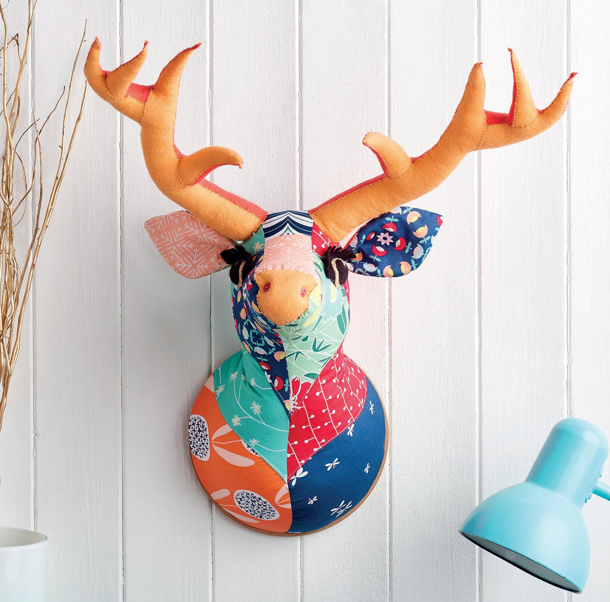 Stag Pattern Fabric Stag Head Home Decor Sewing Pattern | Sew HQ