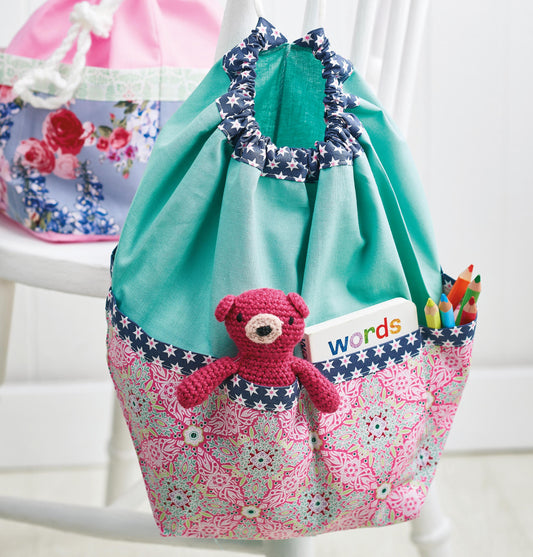 Toy Storage Tote Bag Sewing Pattern