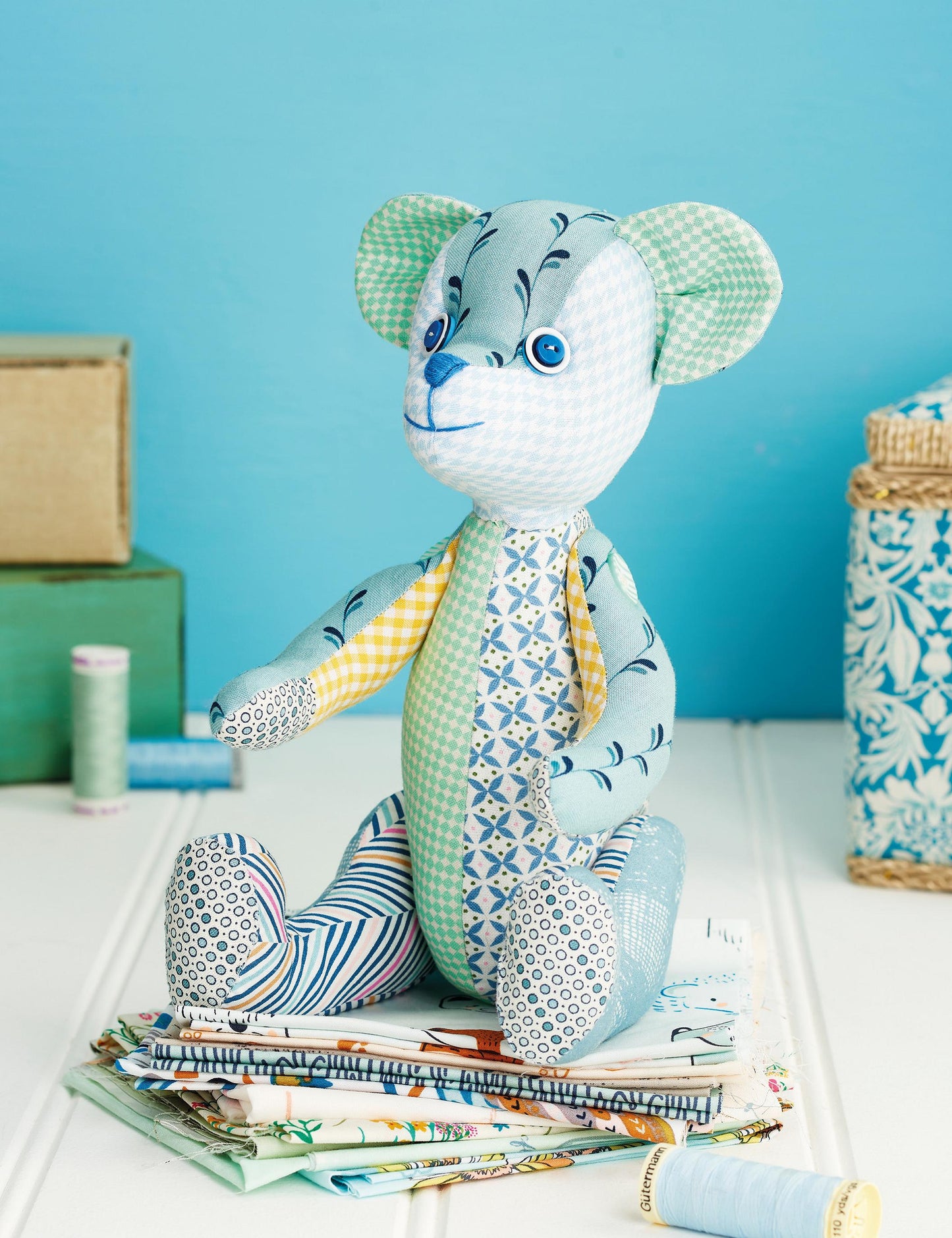 Patchwork Memory Teddy Bear Sewing Pattern