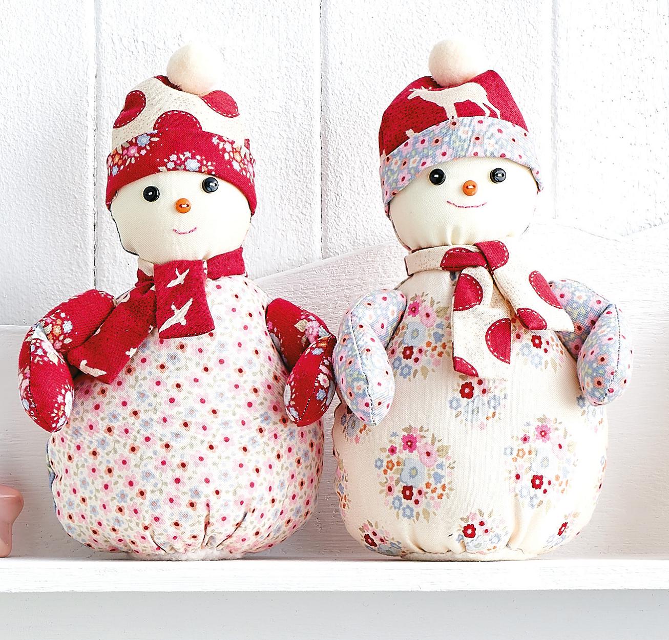 Quick Christmas Snowman Toy Sewing Pattern