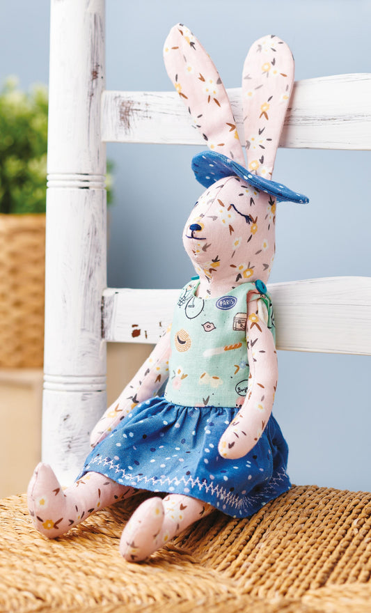 Rabbit Toy With Tote Bag Sewing Pattern