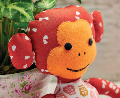 Simple Monkey Toy Sewing Pattern