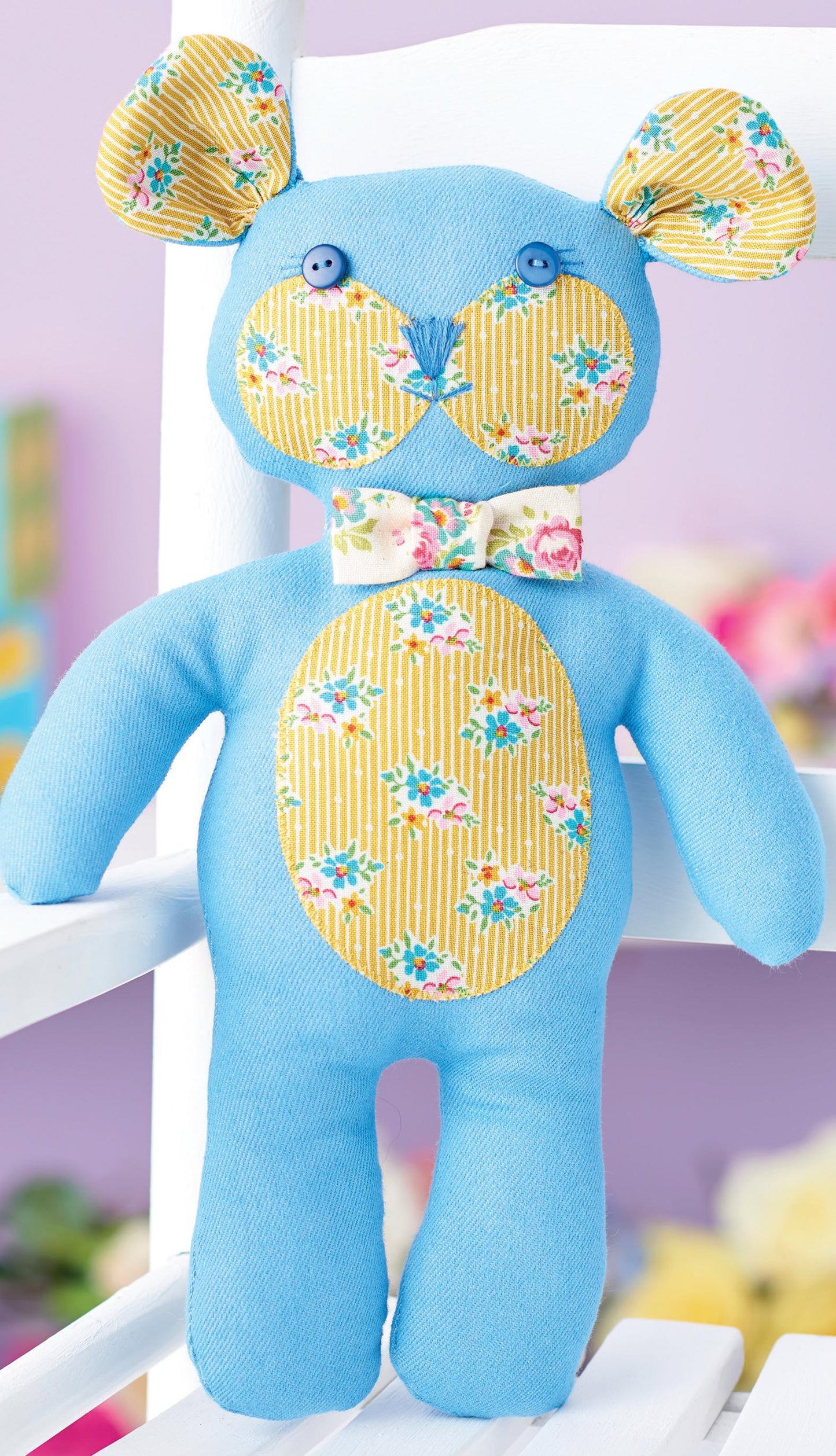 Teddy With Patchwork Sleeping Bag Sewing Pattern