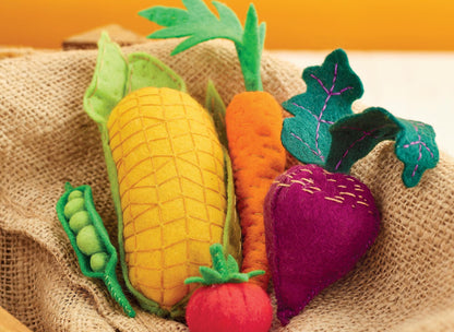 Vegetable Felt Food Set Sewing Pattern