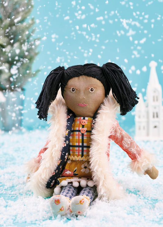 Winter Dolly Toy With Outfit Sewing Pattern