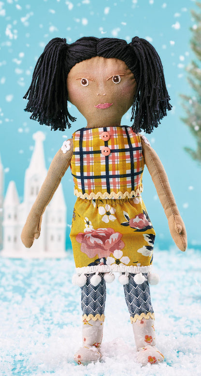 Winter Dolly Toy With Outfit Sewing Pattern